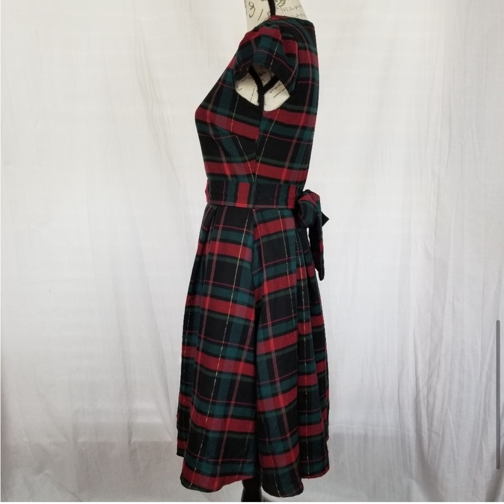 Gibson Hi Sugarplum Plaid Holiday Dress - Picture 5 of 9
